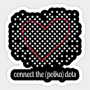 Connect the (polka) Dots Sticker